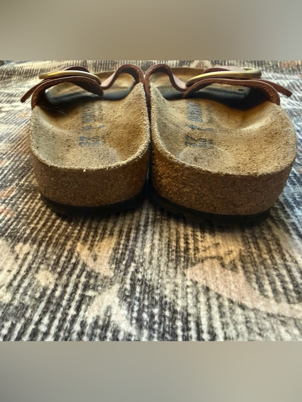 Birkenstock Madrid Big Buckle - Dusty Pink and Gold Size 37 - Picture 3 of 6